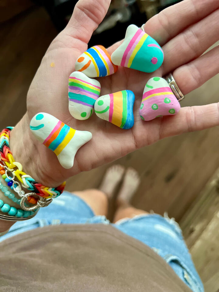 A pocketful of fish magnets A pocketful of fish magnets